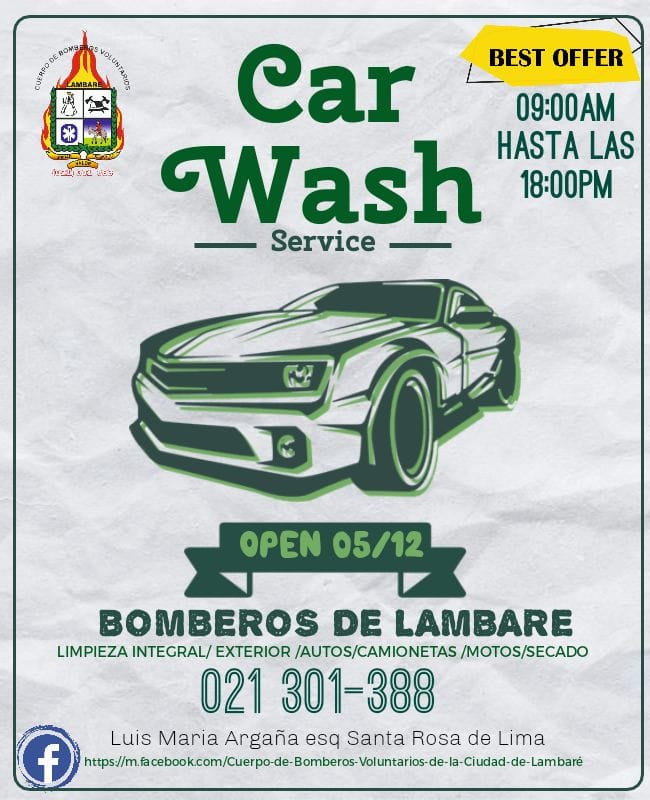 1° Edición del Car Wash Service